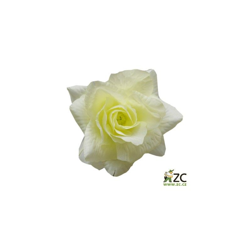 Růže látková žluto bílá 24 ks  - 1