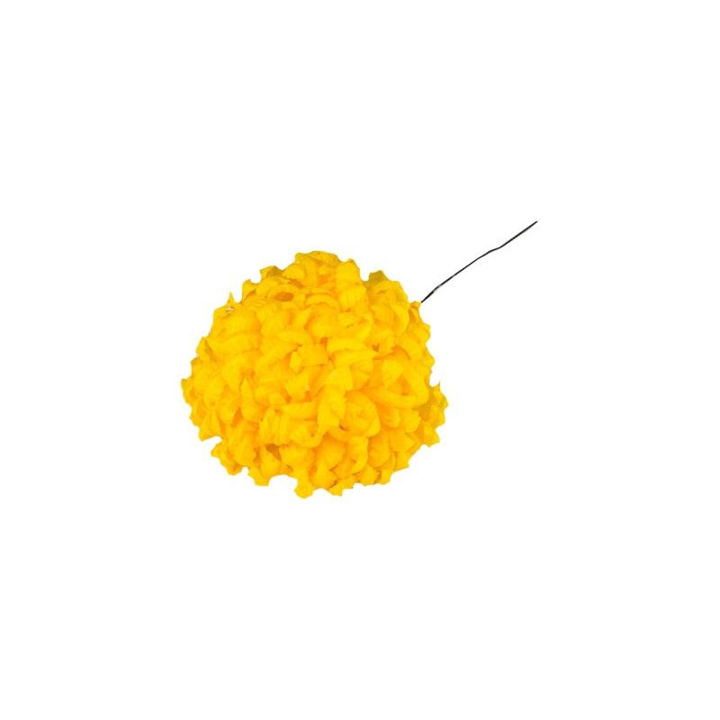 Chryzantéma vosková - žlutá sytá 24 ks  - 1